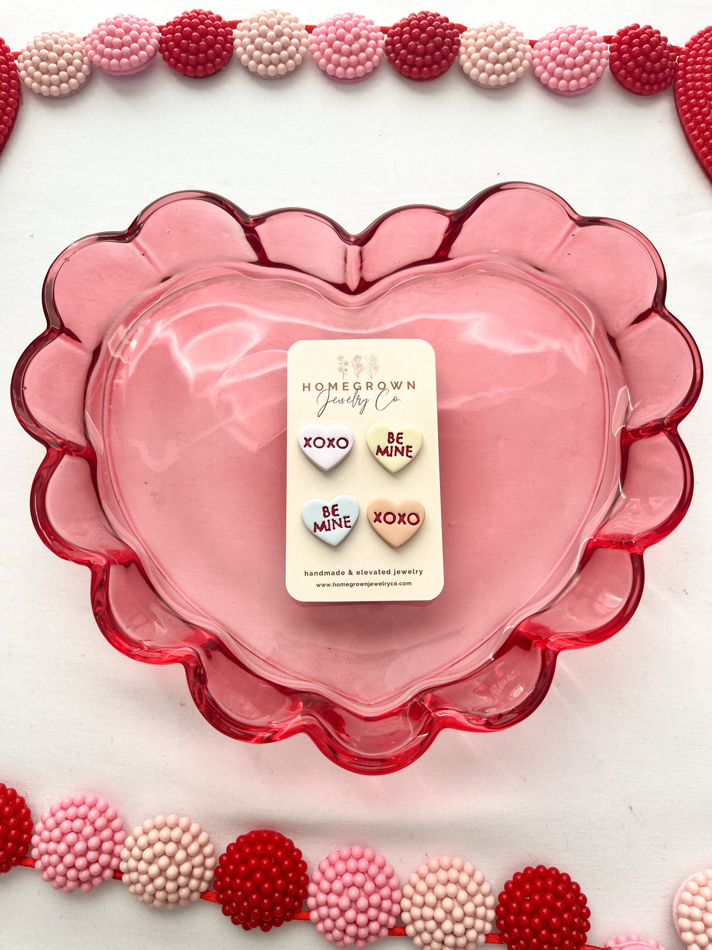 Conversation Heart Studs