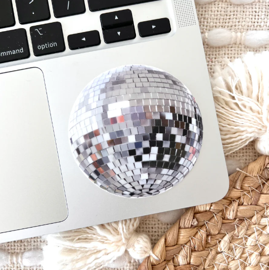 Disco Ball Sticker 2.8x2.8in.